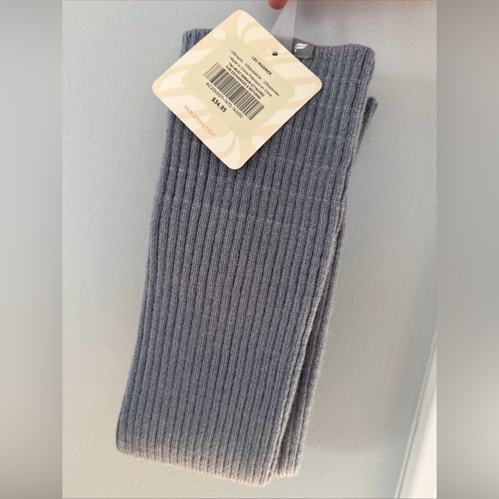 Fabletics Gray Ribbed Leg Warmer